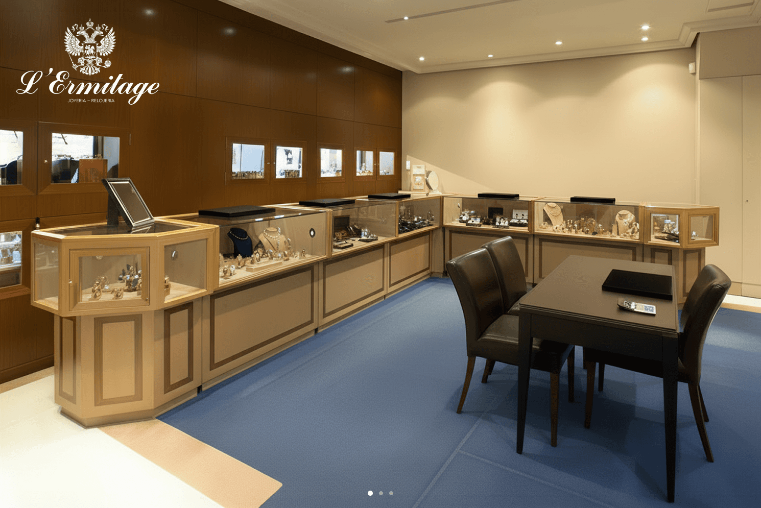 Interior de la boutique L'Ermitage