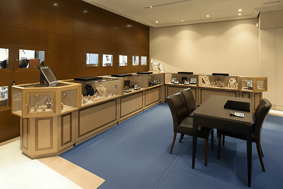 Interior de la boutique L'Ermitage